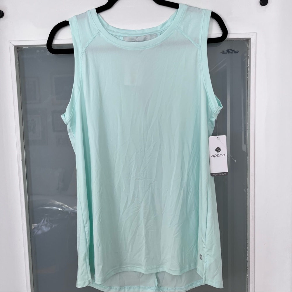 Apana Light blue Exercise Tank Top Size L